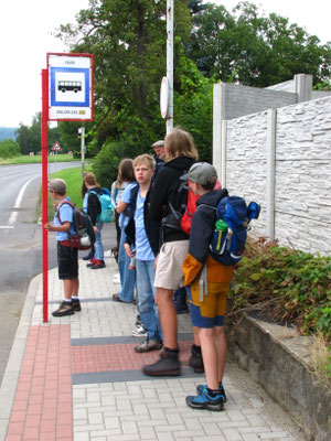 Der Bus kommt gleich