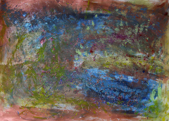 Mixed Media auf Papier