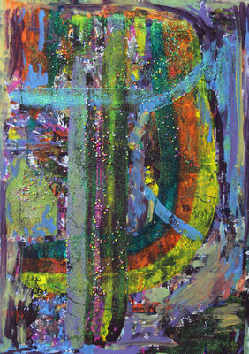 Mixed Media auf Papier