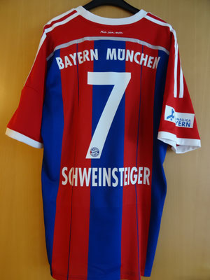31 Bastian Schweinsteiger Bayern München 2014 2015 handsigniert