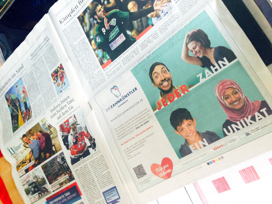 Sogar in die Zeitung haben wir es geschafft - Die Zahnkünstler.