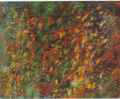Versteck des Paradiesvogels Mischtechmik Öl/ Tempera 125 x 145 cm 7950.- €