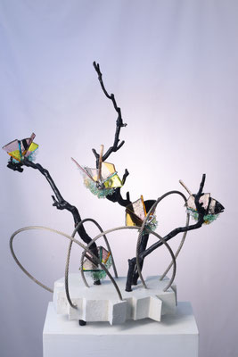 Anthropocene Florae #6:  NFS :  W-24 " x D- 24" x H-12 " 