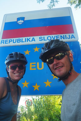 Grenze zu Slovenien - hier waren wir nicht mal 24h