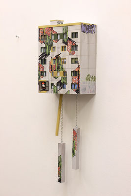  Cuckoo Block Jena - HNRX Artist Edition #3  2021 elektronischer Mechanismus, serielles Unikat Ed. 3/10 70 x 23 x 12 cm