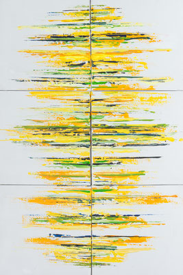 Frequenzes in Yellow (60x90) Acryl