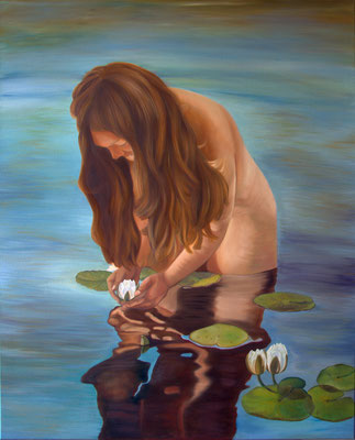 "Wassernixe" (90×110cm)...