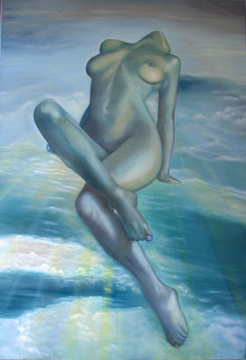 "Schwebend im Licht" (80×120cm) 2016