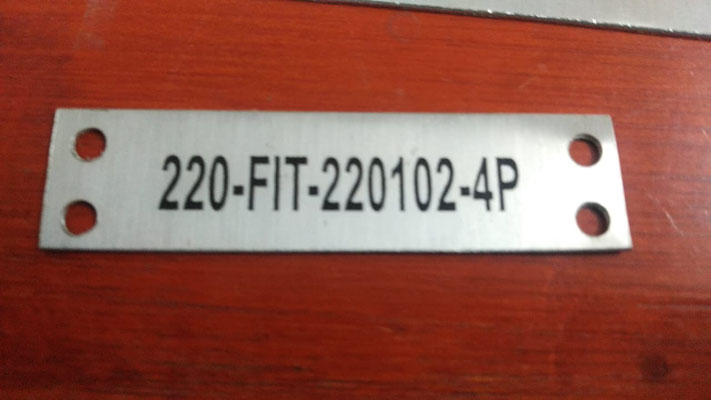 Placa en acero inoxidable, ref. SSM1590-4H