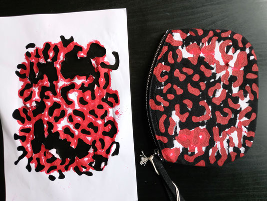 How to stencil on fabric with freezer paper - don't use the cheap sheets - Zebraspider DIY Anti-Fashion Blog