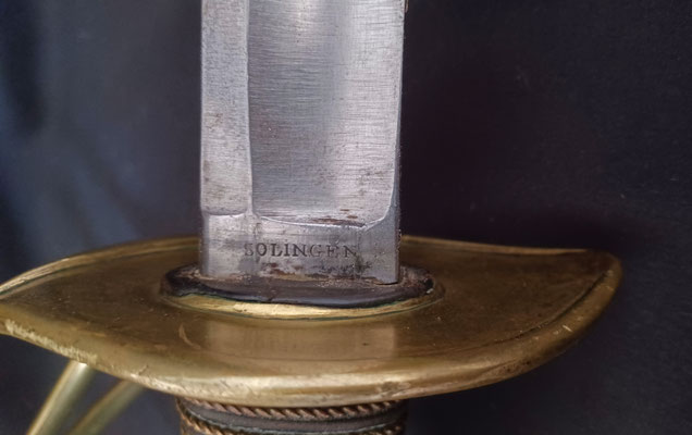 sabre cavalerie légére suisse modèle 1842 lame marqée à solingen