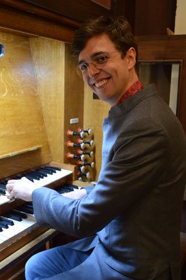 Pierre Offert (organiste suppléant de la Cathédrale de Saint-Denis), lors de son concert du 27 Avril 2019