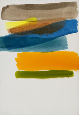 Gottfried Mairwöger, Ohne Titel, Öl und Aquarell auf Papier, 1979, 88 x 62 cm - österreichische Privatsammlung