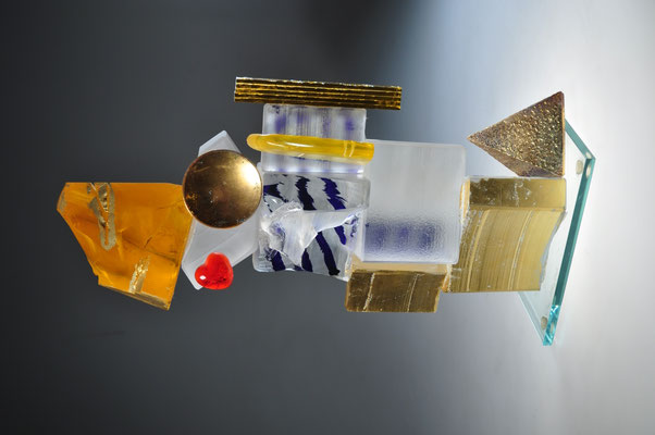 Jean-Paul van Lith, Glaskunst, Keramik, Studioglas, Gold, Collage, Figur, Biot, Provence