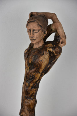 Tree-People, Keramik-Rebenholz, ca. 90 cm