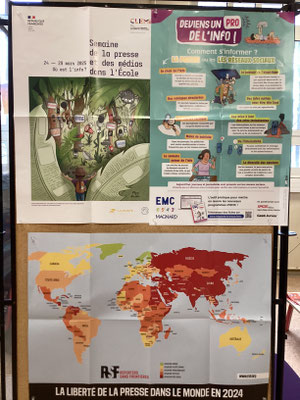 Affiches de la Semaine de la presse et des médias à l'école