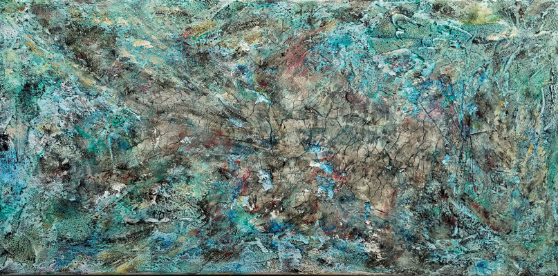 AMORPHUS Nr.7, 30x60 cm, Acryl auf Leinen, Preis € 300,-