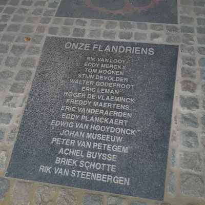 Gedenktafel für die "Flandriens"