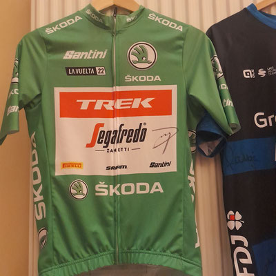 Mads Petersens grünes Trikot der Vuelta 2022