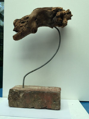 Frank Talloen, 18x28x42, Wood/Iron, 2015.S35