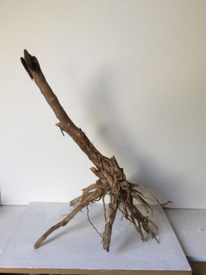 Frank Talloen, 24,5x33x42,5, Wood/Stone, 2015.S36