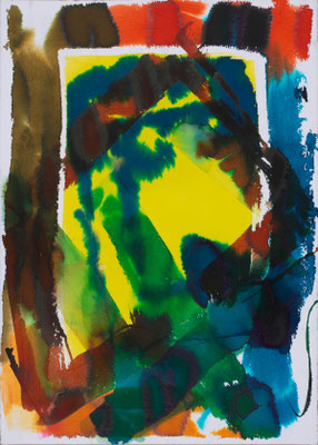Gottfried Mairwöger, Ohne Titel, 1989, Aquarell auf Papier, 70 x 50 cm - verfügbar