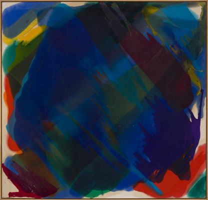 Gottfried Mairwöger, September Blue, Öl auf Leinen, 159 x 150 cm - Privatsammlung