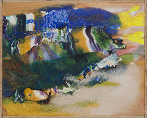 Gottfried Mairwöger, Sekundenbild, Öl auf Holz, 40 x 50 cm - verfügbar