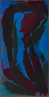 Gottfried Mairwöger, Ohne Titel, 1981, Öl auf Leinen, 255,5 x 129,5 cm - Privatsammlung
