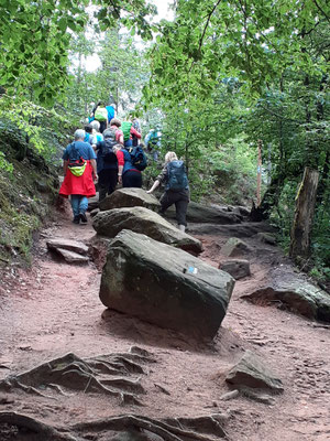 Auf dem Weg zu den Altschlossfelsen