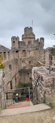 Blick in den Wohnbau des Auerbacher Schlosses