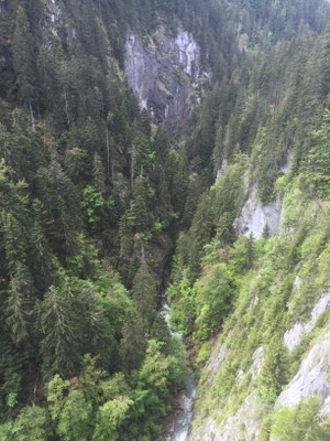 Schlucht im Aufstieg zum Col des Mosses