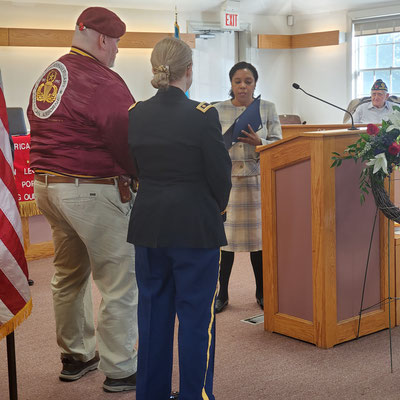 Presentation of citation to Clancy family