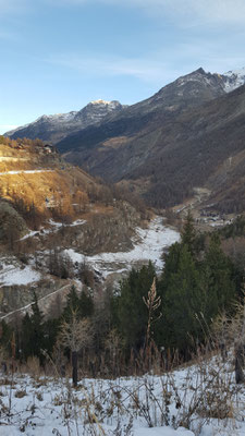 auf dem Weg von Saas Fee nach Saas Almagell