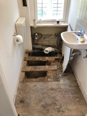 Wasserschadensanierung vorher