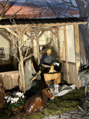 "Fest der Heiligen Familie" (29.12.2024) in der Milieukrippe von Sankt Maria in Lyskirchen