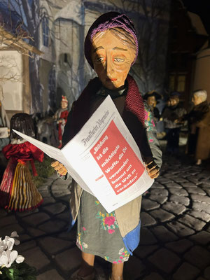 Bilder der Milieukrippe in Sankt Maria in Lyskirchen am 1. Januar 2025