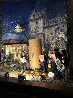 Dreikönig 2024 in der Milieukrippe in Sankt Maria in Lyskirchen