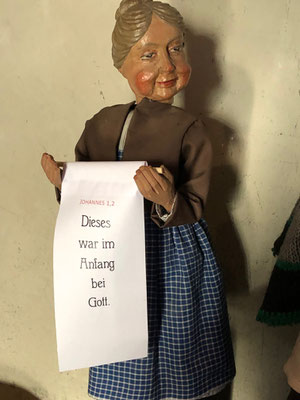 Die Marktfrau in der Milieukrippe