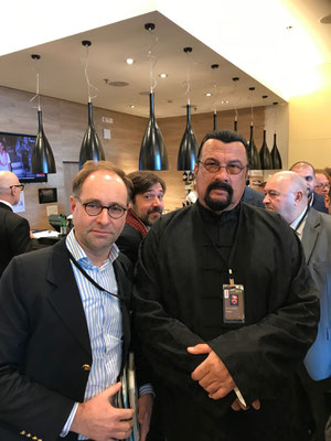 Markus Bürger and Steven Seagal, Hollywood Actor and Humanist