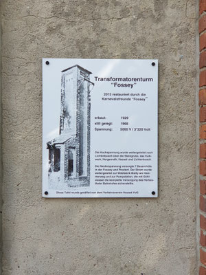 Restauriertes Transformatoren Häuschen