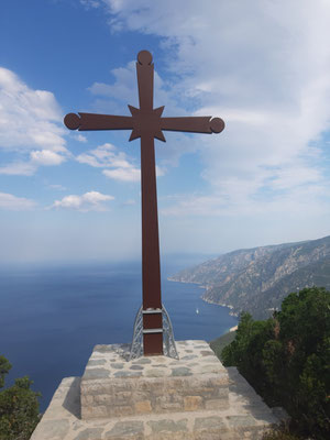 Am Berg Athos; Wanderung vom Kloster Megistes Lavras zum Kloster Agios Pavlos