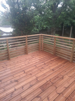 terrasse bois garde corps vendee