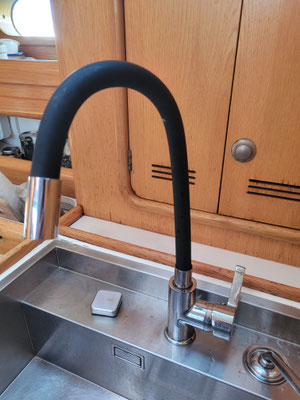 der neue Wasserhahn macht große Freude!