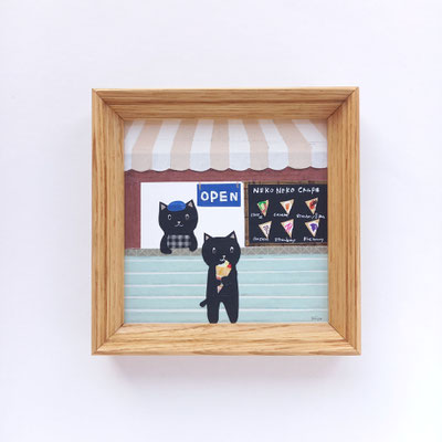 「クレープ屋さん」120mm×120mm　2023年
