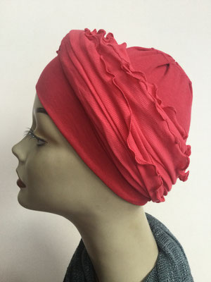 G32 - Kopfbedeckungen kaufen - Baumwollschlauch (Jersey) und Chäppli - rot