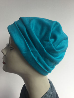 Wi 31 - Turban "Nizza" ohne Schlaufe - türkis- Kopfbedeckung kaufen