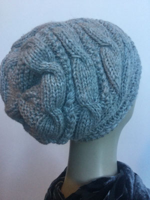 Wi 129w - Wintermodelle - Beanie gestrickt - zartes Hellblau