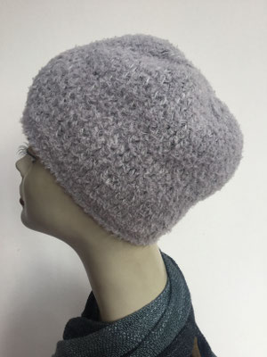 Wi 89a - Kopfbedeckung kaufen - Wintermodelle - Melone gehäkelt - hellgrau