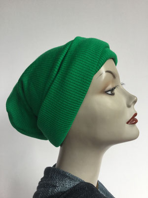 Wi 19c - Beanie genäht - kaltes grün - Kopfbedeckung kaufen 